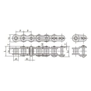 cadenas de rodillos agrícolas