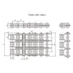 Cadenas de rodillos de precisión de paso corto serie B