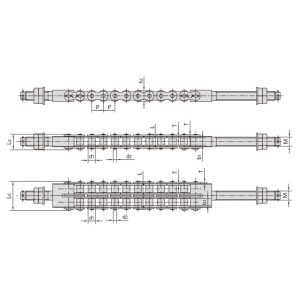 cadena para aparcamiento de coches