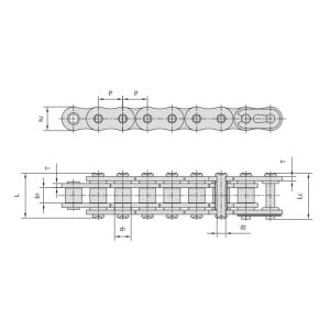 Cadena de motocicleta con junta tórica