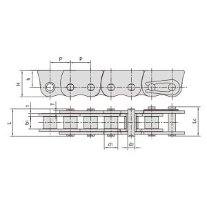 Cadenas de acero inoxidable antideslizantes para empujar ventanas