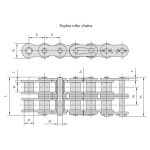 Cadenas de rodillos de la serie para trabajo pesado
