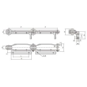 Cadena transportadora para maquinaria de tabaco
