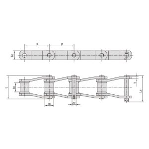 Cadena de placas estructurales dobladas soldadas