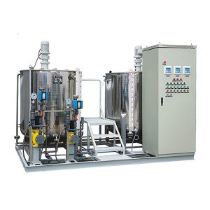 Dispositivo de pretratamiento de agua bruta y dosificación de agua circulante