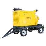 Bomba móvil diésel para aguas residuales