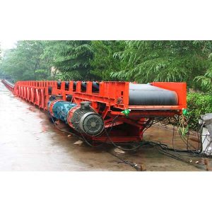 Transportador de cinta telescópico