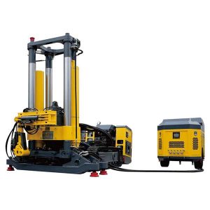 Equipo de perforación ascendente con inclinación moderada