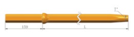 Vástago Hex25 x 159 mm