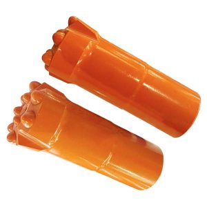 Broca con botón de retracción y centro rebajado con rosca T60