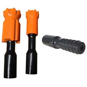 Acoplador roscado para varillas adaptadoras de brocas R32, R38, T38, T45, T51